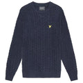Lyle & Scott Cable Sweater Navy