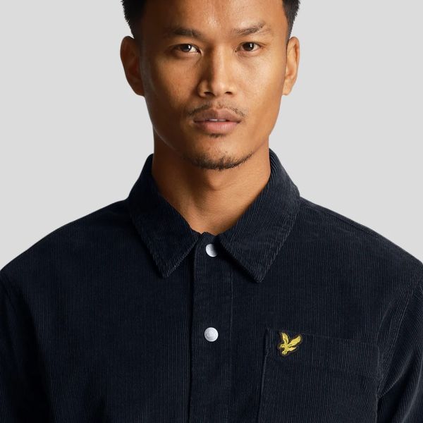 Lyle & Scott Cord Overshirt Navy