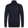 Lyle & Scott Cotton Merino Turtleneck Sweater Navy