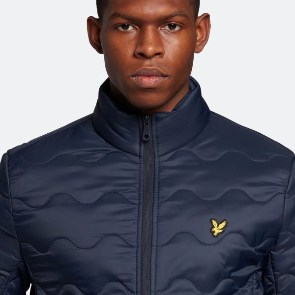 Lyle & Scott Crest Quilted Jas Navy
