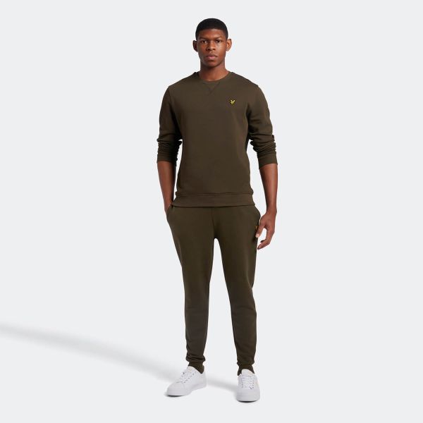 Lyle & Scott Crew Neck Sweater Donker Groen