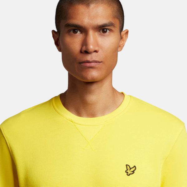 Lyle & Scott Crew Neck Sweater Geel