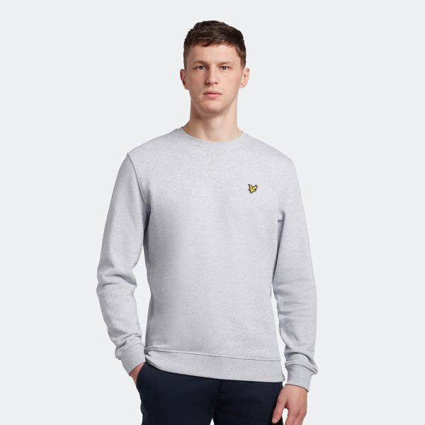 Lyle & Scott Crewneck Sweater Licht Grijs