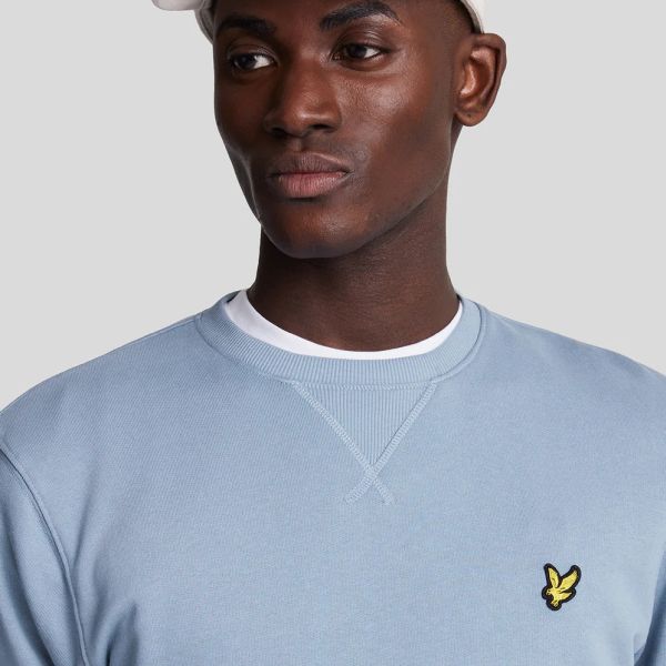 Lyle & Scott Crewneck Sweater Licht Blauw