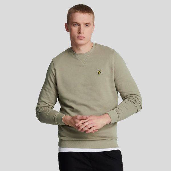 Lyle & Scott Crewneck Sweater Licht Groen