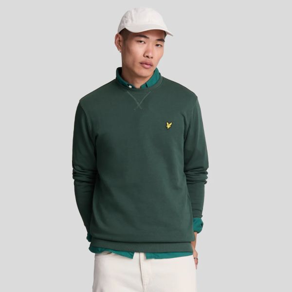 Lyle & Scott Crewneck Sweater Donker Groen