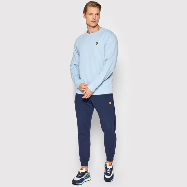 Lyle & Scott Crewneck Sweater Licht Blauw