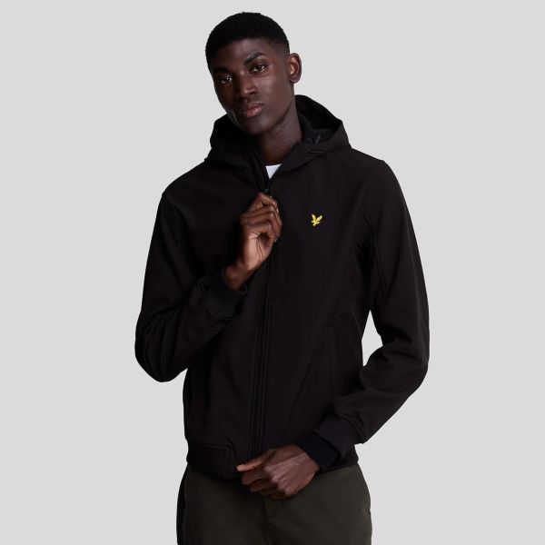 Lyle & Scott Fleece Back Softshell Jack Zwart
