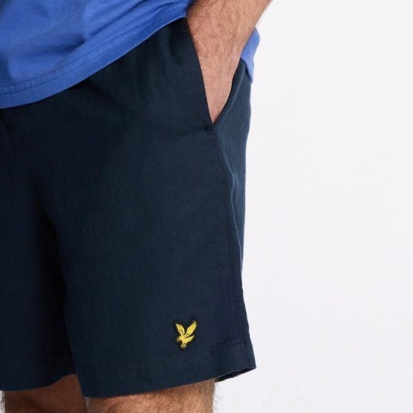 Lyle & Scott Linen Deck Korte Broek Navy