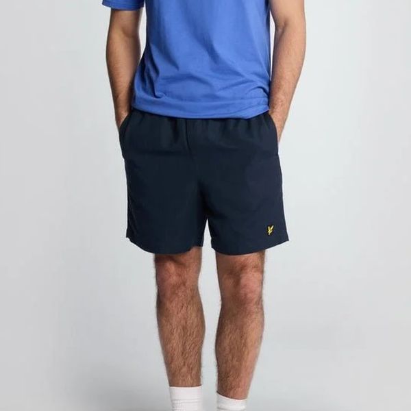 Lyle & Scott Linen Deck Korte Broek Navy