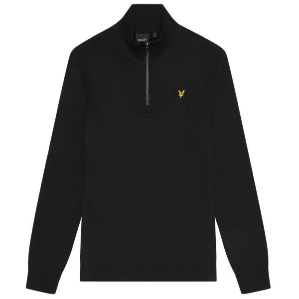 Lyle & Scott Loopback Quarter Zip Sweater Zwart