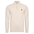 Lyle & Scott Merino Quarter Zip Sweater Beige