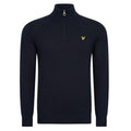 Lyle & Scott Merino Quarter Zip Sweater Navy