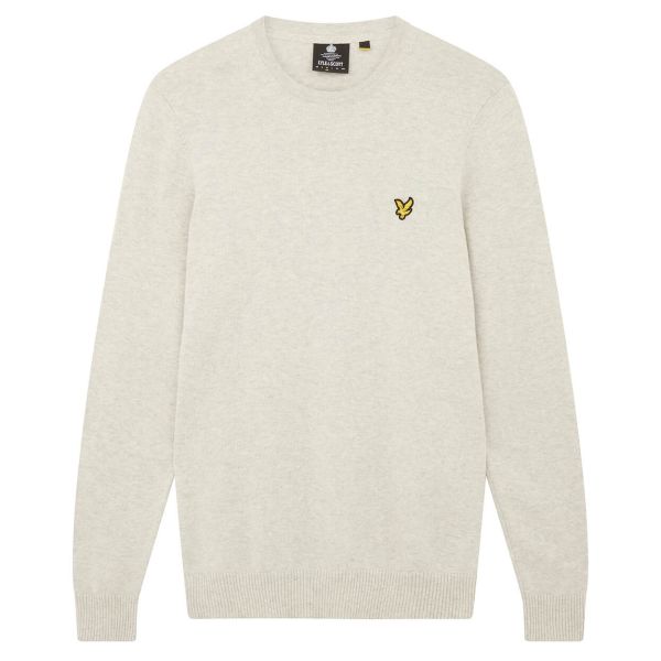 Lyle & Scott Merino Sweater Licht Grijs