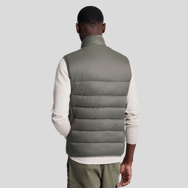 Lyle & Scott Wadded Bodywarmer Donker Groen