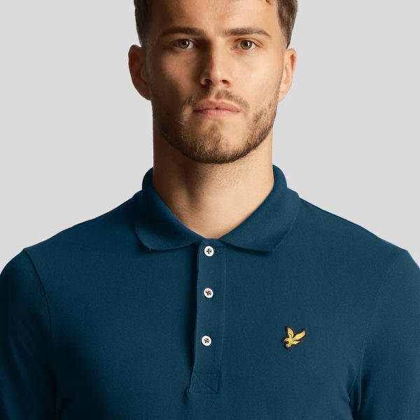 Lyle & Scott Plain Polo Donker Blauw