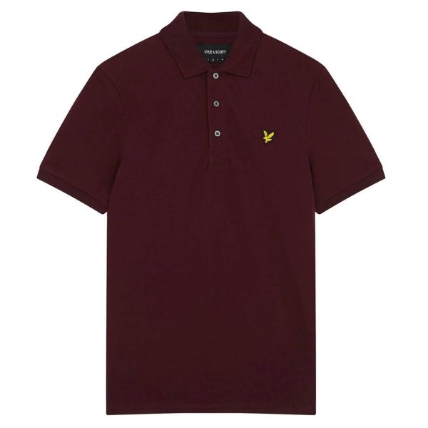 Lyle & Scott Plain Polo Bordeaux