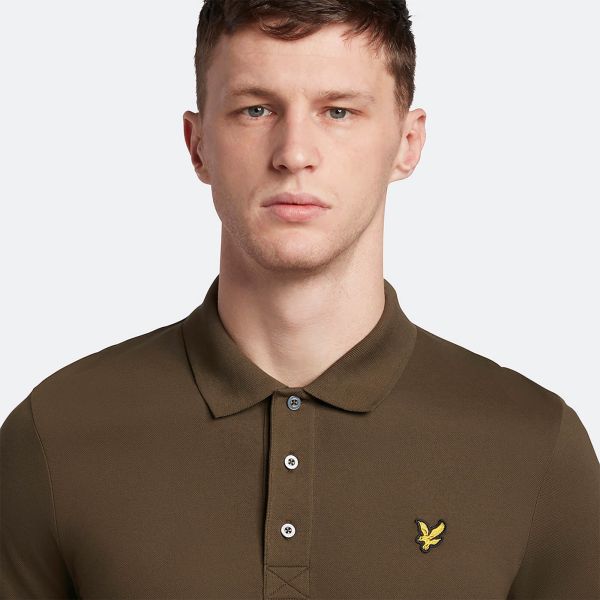 Lyle & Scott Plain Polo Donker Groen