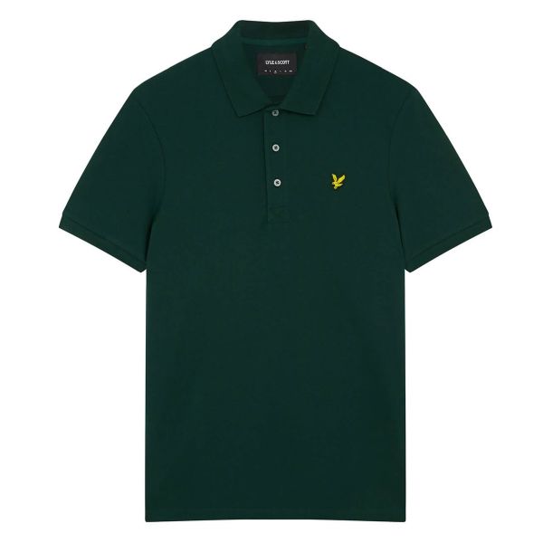 Lyle & Scott Plain Polo Donker Groen