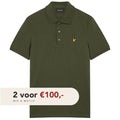 lyle scott plain polo donker groen