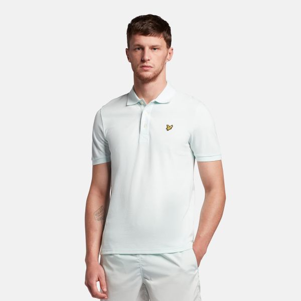 Lyle & Scott Plain Polo Ice Blauw