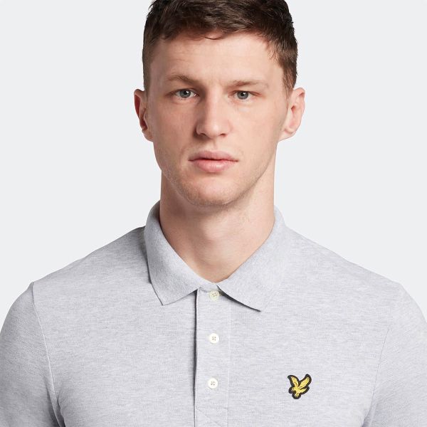 Lyle & Scott Plain Polo Licht Grijs