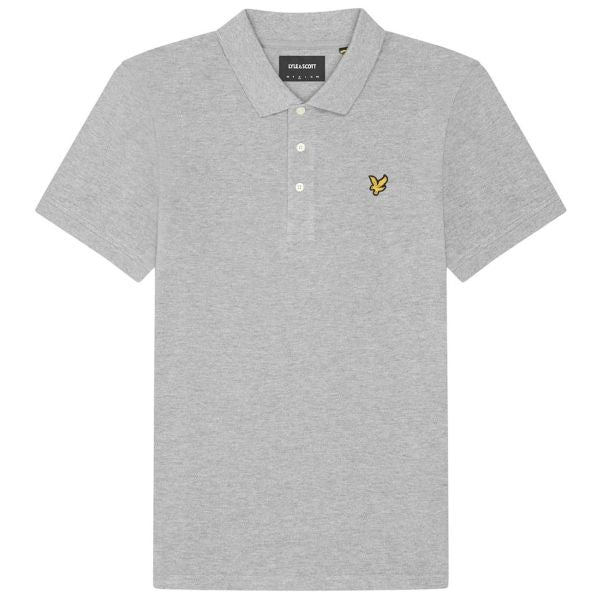 Lyle & Scott Plain Polo Licht Grijs