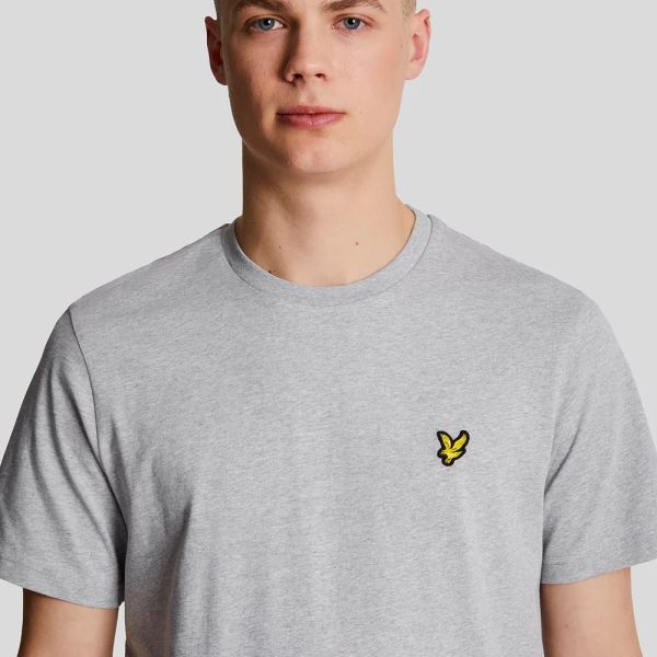 Lyle & Scott Plain T-shirt Licht Grijs