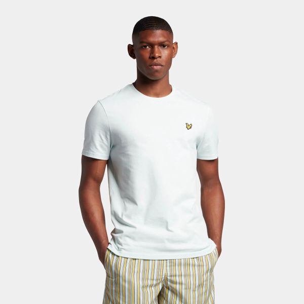 Lyle & Scott Plain T-shirt Ice Blauw