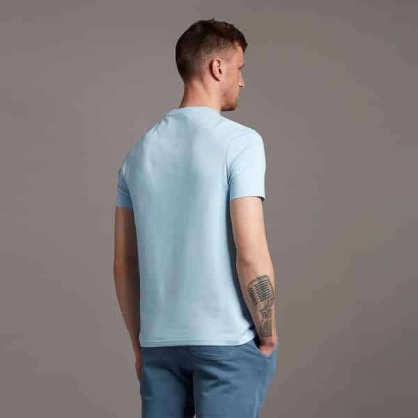 Lyle & Scott Plain T-shirt Licht Blauw