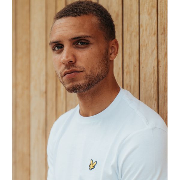 lyle scott plain t-shirt licht blauw