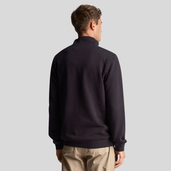 Lyle & Scott Quarter Zip Sweater Navy