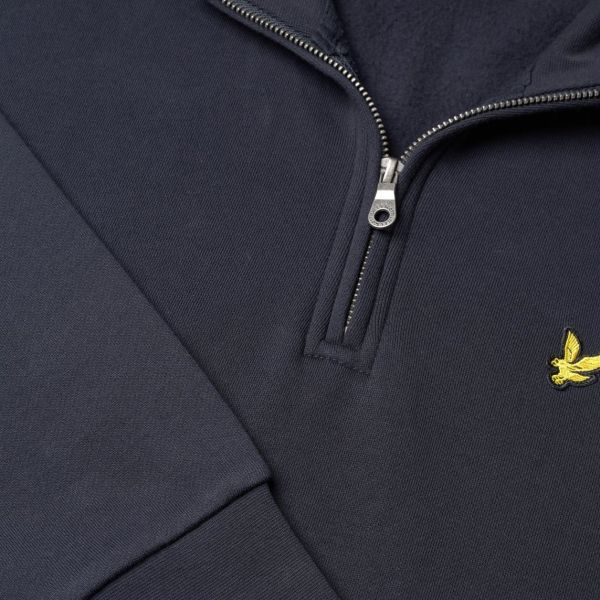 Lyle & Scott Quarter Zip Sweater Navy