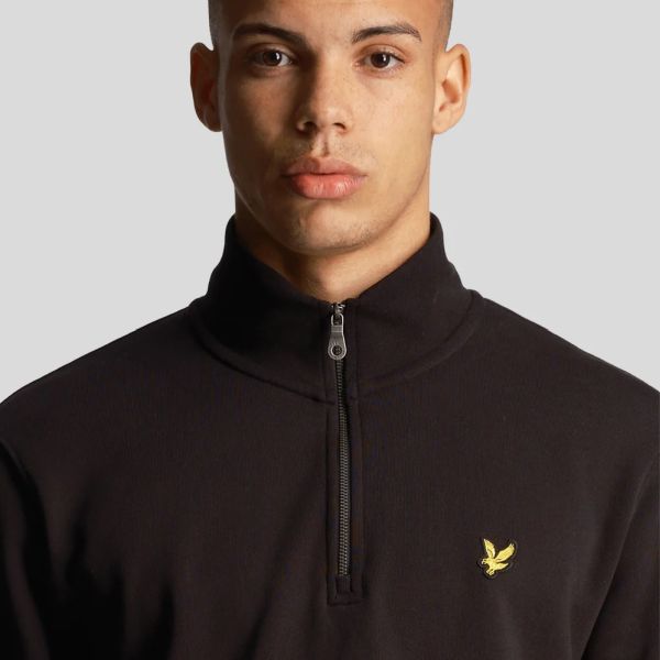 Lyle & Scott Quarter Zip Sweater Zwart