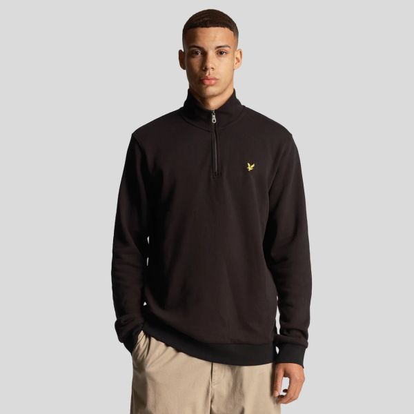 Lyle & Scott Quarter Zip Sweater Zwart