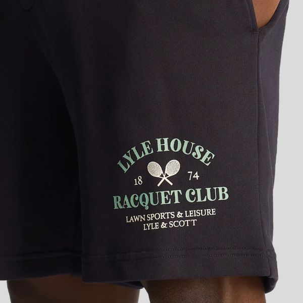 Lyle & Scott Racquet Club Graphic Korte Broek Navy