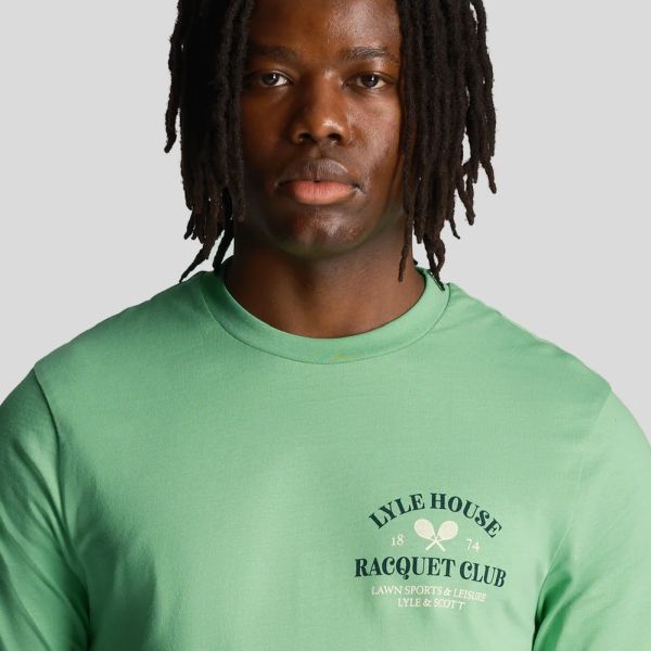 Lyle & Scott Racquet Club Graphic T-shirt Groen
