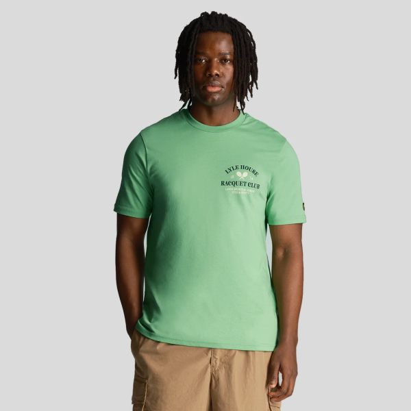 Lyle & Scott Racquet Club Graphic T-shirt Groen