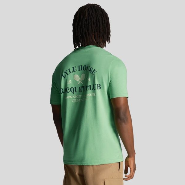 Lyle & Scott Racquet Club Graphic T-shirt Groen
