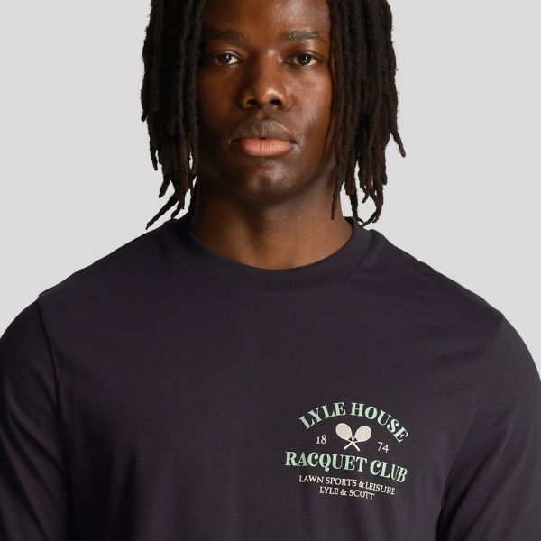 Lyle & Scott Racquet Club Graphic T-shirt Navy