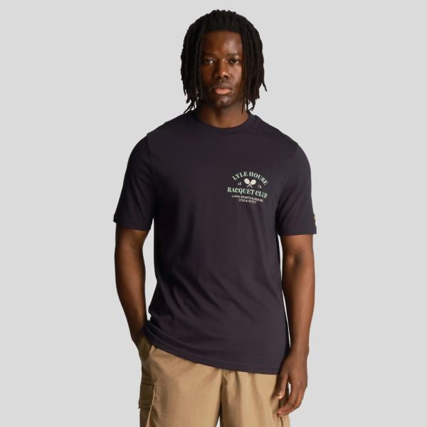 Lyle & Scott Racquet Club Graphic T-shirt Navy
