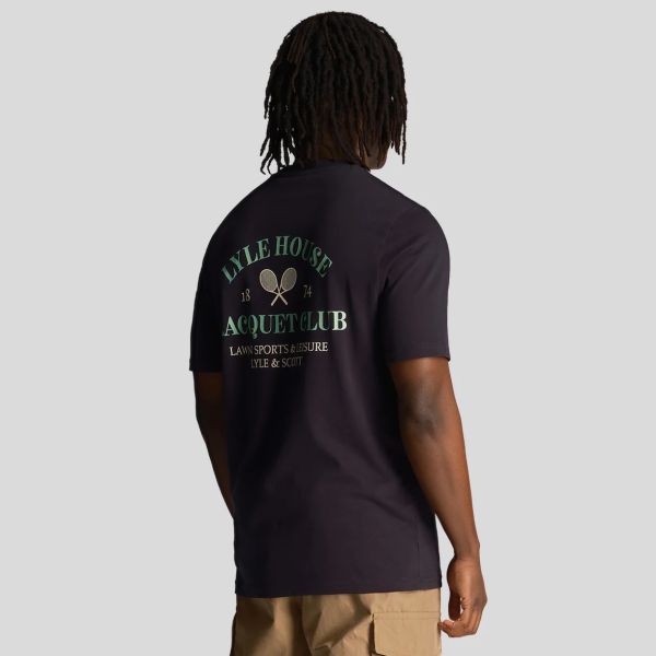 Lyle & Scott Racquet Club Graphic T-shirt Navy