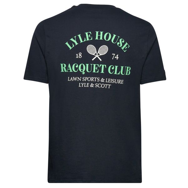 Lyle & Scott Racquet Club Graphic T-shirt Navy