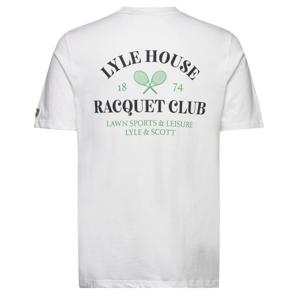 Lyle & Scott Racquet Club Graphic T-shirt Wit