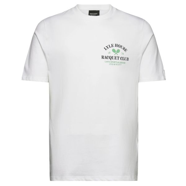 Lyle & Scott Racquet Club Graphic T-shirt Wit