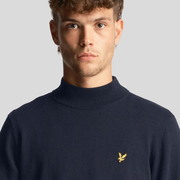 Lyle & Scott Roll Neck Sweater Navy