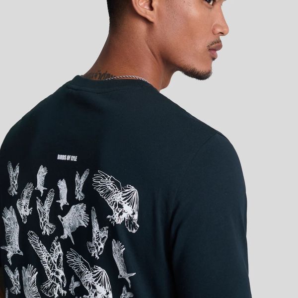 Lyle & Scott Scattered Eagles Graphic T-shirt Navy