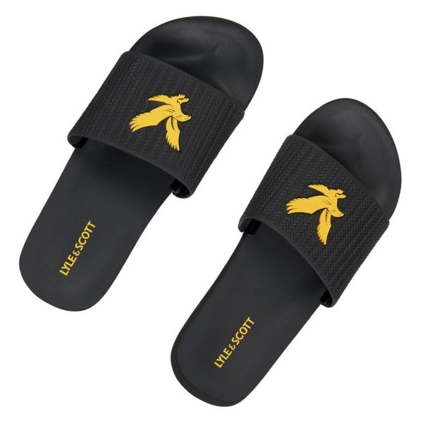 Lyle & Scott Slippers Zwart