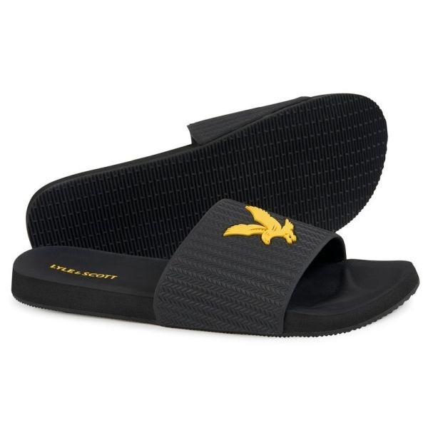 Lyle & Scott Slippers Zwart