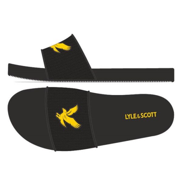 Lyle & Scott Slippers Zwart